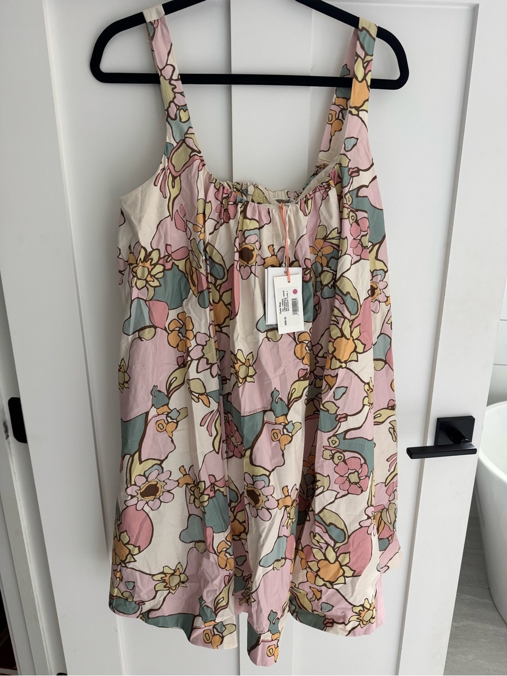 Zimmermann Floral-Print Cotton-Poplin Mini Dress - Size 3 AU - US 8